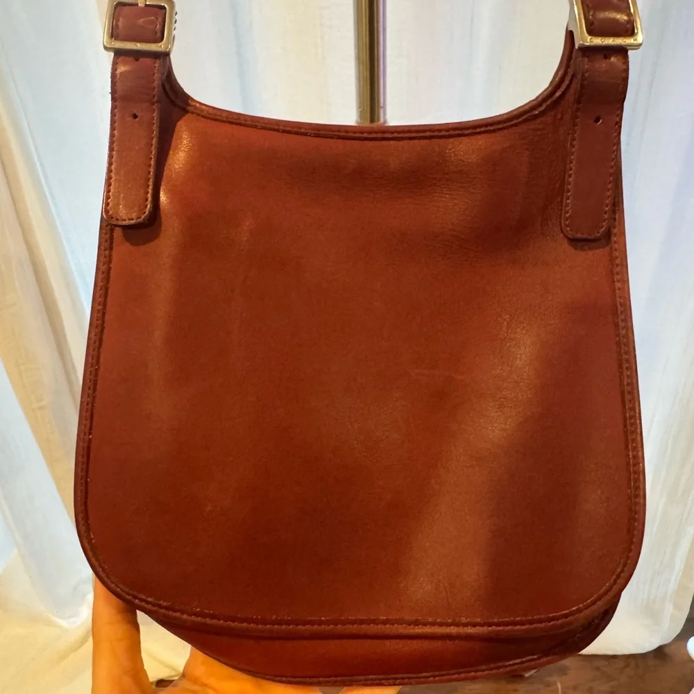 Coach Burgundy Crossbody Bag - Picture 3 of 8